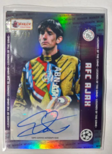 TOPPS MERLIN HERITAGE 2023/24 Edwin van der Sar AUTO # /99