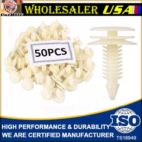 50pcs Car Door Panel Retainer Clips Rivet for GM 15960325 GMC & Chevrolet Chevy