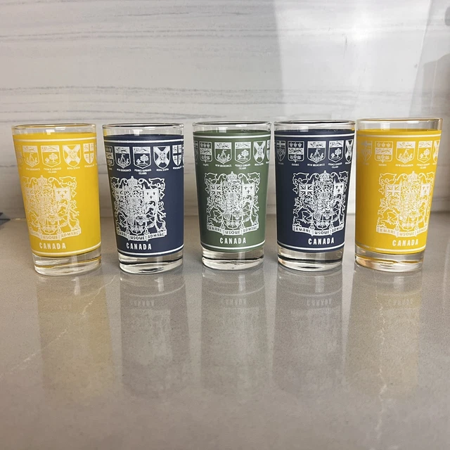 VINTAGE 18671967 CANADA'S Centennial Dominion Glass Drinking /Juice