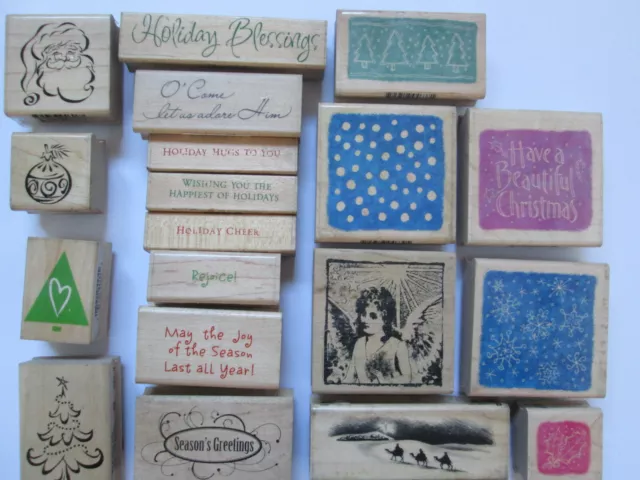 Hero Arts verschiedene WEIHNACHTSTESTEXT/Designs Holz Gummistempel Kartenherstellung