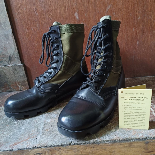 Mil-Tec Us-jungle-laarzen Panama Olive Wandellaarzen voor heren, zwart, 38 EU