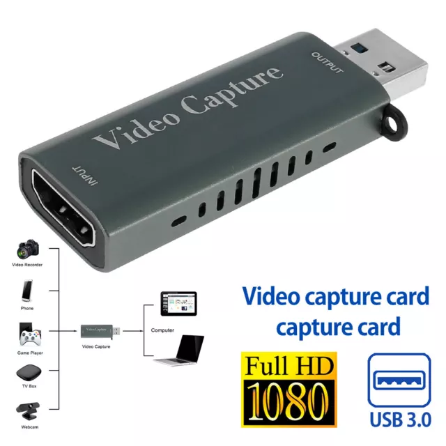 HDMI Video Capture Card Game Capture Device Audio Video Grabber fafcE