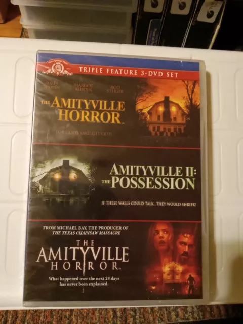 NEW SEALED The Amityville Horror Triple Feature (DVD SET 2018) 3 MOVIES HORROR