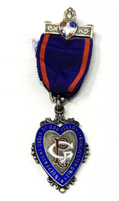 Independent Order Of Oddfellows Unity Manchester Music Silver Jewel 1938 Enamel