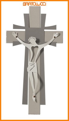 Fango e Avorio Arti & Mestieri Crocifisso Decor Piccolo Alluminio 
