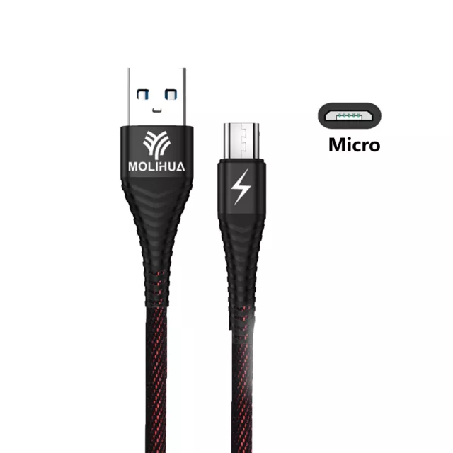 1/3Stk Micro USB Kabel Ladekabel Datenkabel USB-A Handykabel Smartphonekabel