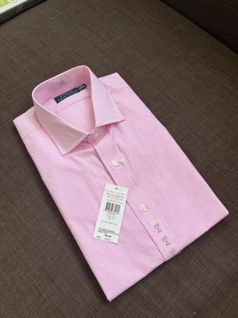 Ralph Lauren Herren Hemd - Rosa kariert - Neu - Größe L