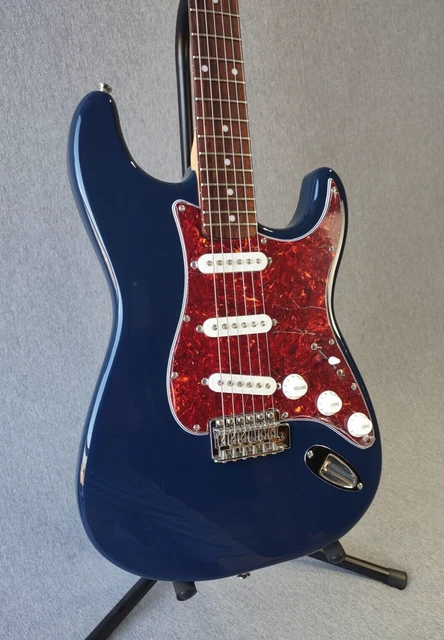 Fender Squier Affinity Series Stratocaster Electric Guitar ~Dark Blue ~Tortoise!