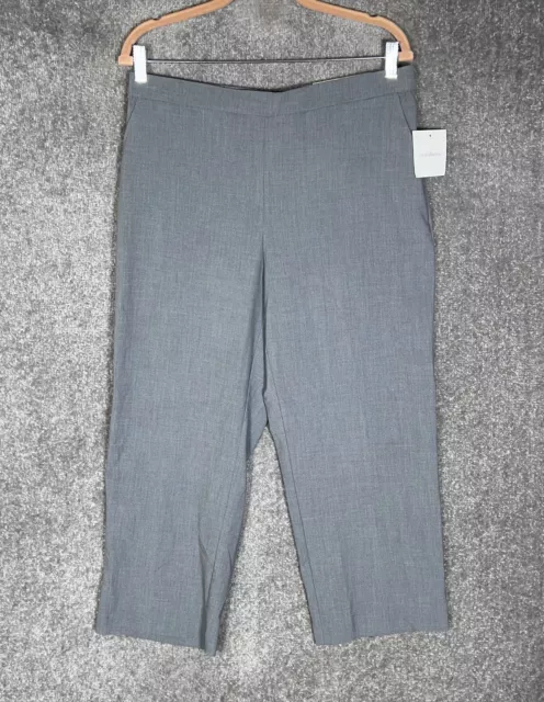 Croft & Barrow Pull On Chino Dress Pants Women Size 14PS Petite Stretch Pockets