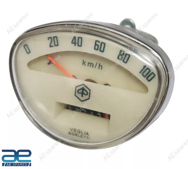 100 Km/H Speedometer Cream Face For Vespa Rally Sprint Primavera @US