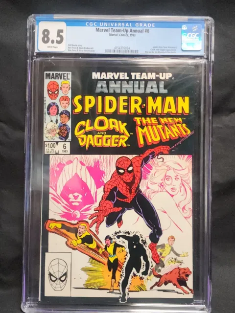 🔑🔥🔥🔥 Marvel Team-Up Annual 6 - CGC 8.5 - Spider-Man, New Mutants - 305024