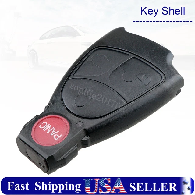 Smart Key Fob Remote Case Shell for Mercedes-Benz CLK SLK SL C E S IYZ-3312