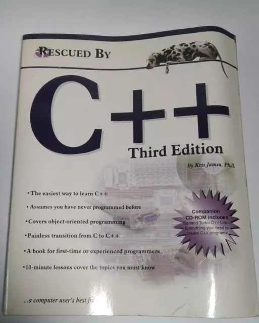 C++ COMPUTER PROGRAMMING 3rd edition book Kris Jamsa with CD ROM £14.17 ...