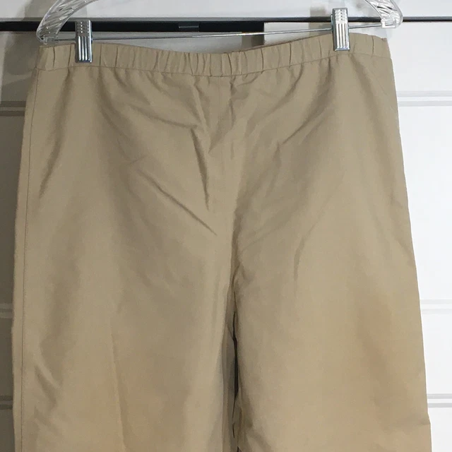 VINTAGE EDDIE BAUER GoreTex Laminated Nylon Rain Snow Pants Mens S Tan