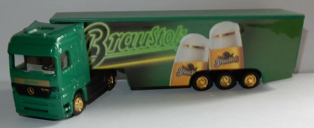 Camion Remorque Mercedes Actros – Échelle 1/87 – Modèle Réduit GRELL – Thème Bière Stauder – Occasion Comme Neuf