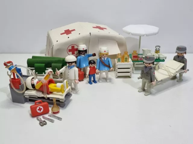 Playmobil 3224 Old Military Camp Doctor Nurse Red Cross Store