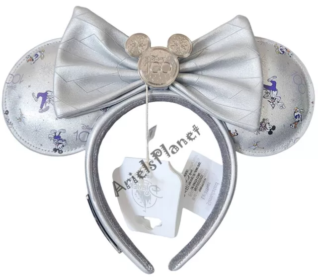 Disney Parks 100th Anniversary Mickey & Friends Loungefly Headband Ear Disney100