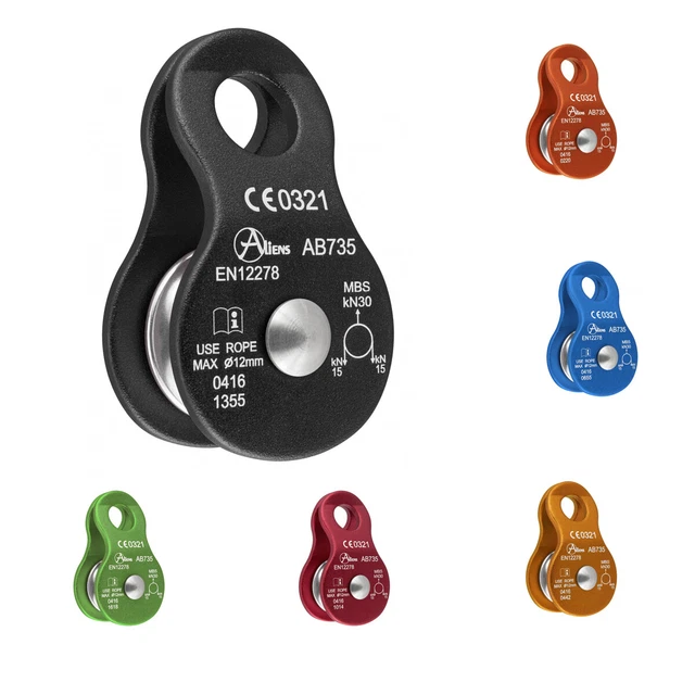 Aliens Standard Pulley Umlenkrolle 30 kN Umlenkrolle Flaschenzug Seil max. 12 mm