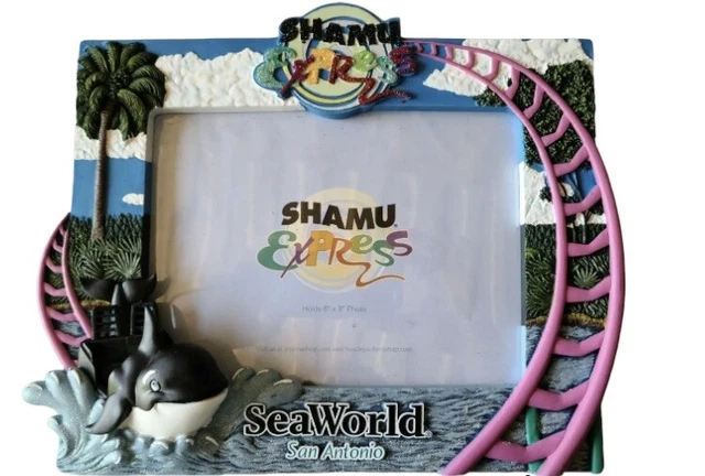 NEW! Sea World San Antonio Shamu Express Picture Frame...3D great colors