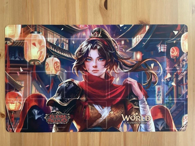 FaB プレイマット 真紅の復讐者、アイラ 世界選手権 大阪 Fab Ira Scarlet Revenger World Championship Osaka Playmat