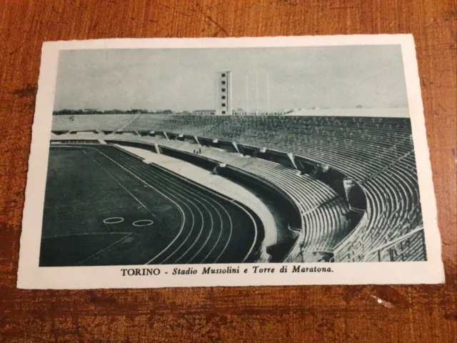 Cartolina Torino- Stadio Mussolini E Torre Di Maratona- Viaggiata