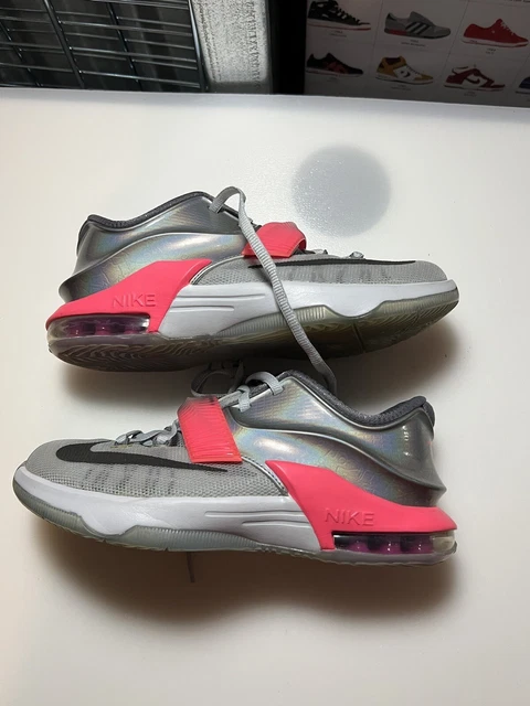 Nike KD VII 7 All Star Pure Platinum/Multi-Color-Black 744373-090 Size 4y / 5.5w