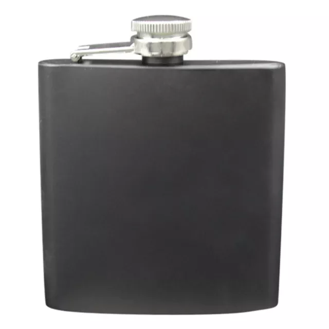 Stainless Steel Pocket Hip Flask Alcohol Whiskey Liquor Screw Cap 6 oz