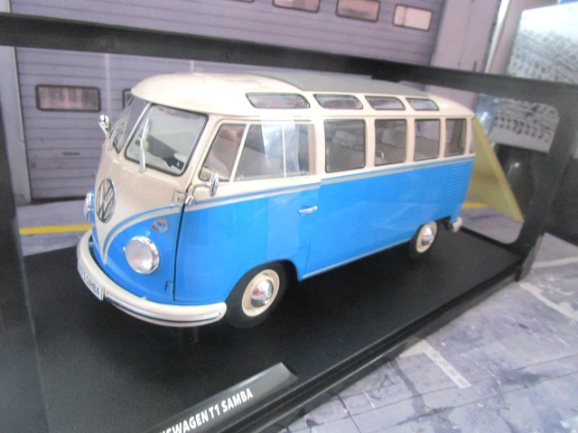VW T1 Bulli Modellauto 1:37 - Offizielles Lizenzprodukt In Blau