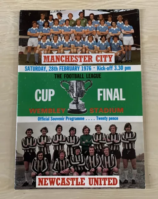 1976 League Cup Final Manchester City v Newcastle United 28.2.1976