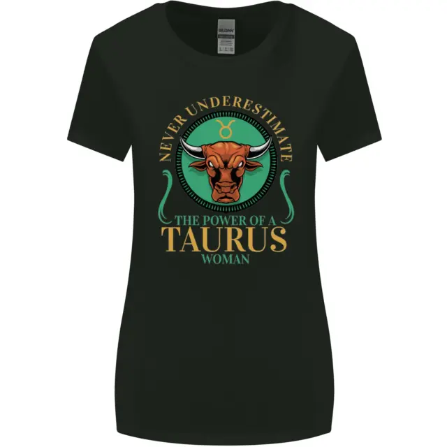 The Power Of A Taurus Donna Stella Segno Donna più Ampia Taglio T-Shirt