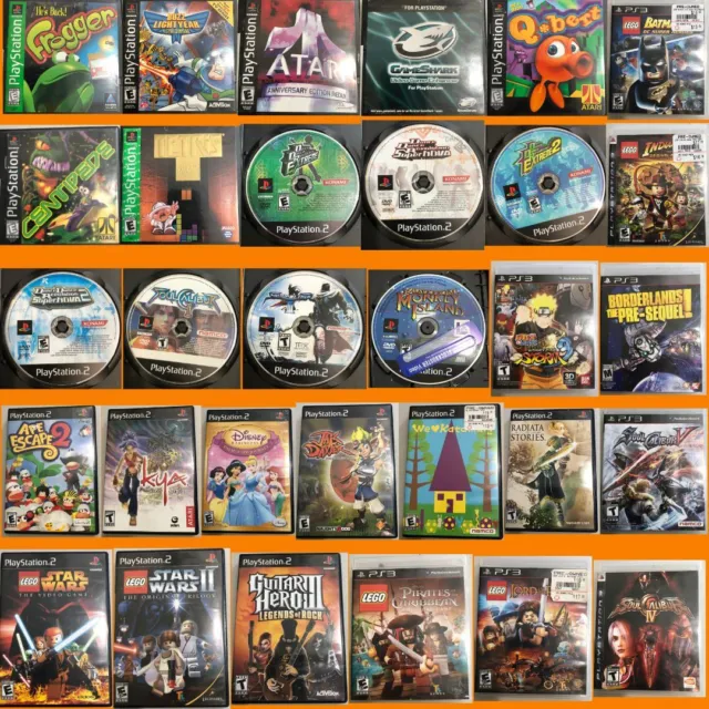 PlayStation PS1, PS2, PS3, Games Lot You Choose!- Save up to 15% - FREE SHIPPING