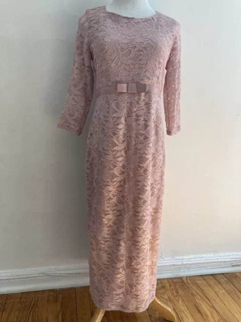 asos maternity pink lace dress size 2