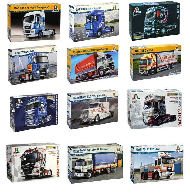 ITALERI TRUCKS Trailers 1 24 Scale Model Kits Choice available
