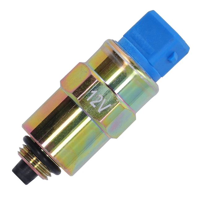 12V Fuel Shutdown Shutoff Solenoid 716‑30255 Fit For 3CX 4CX Backhoe Loader