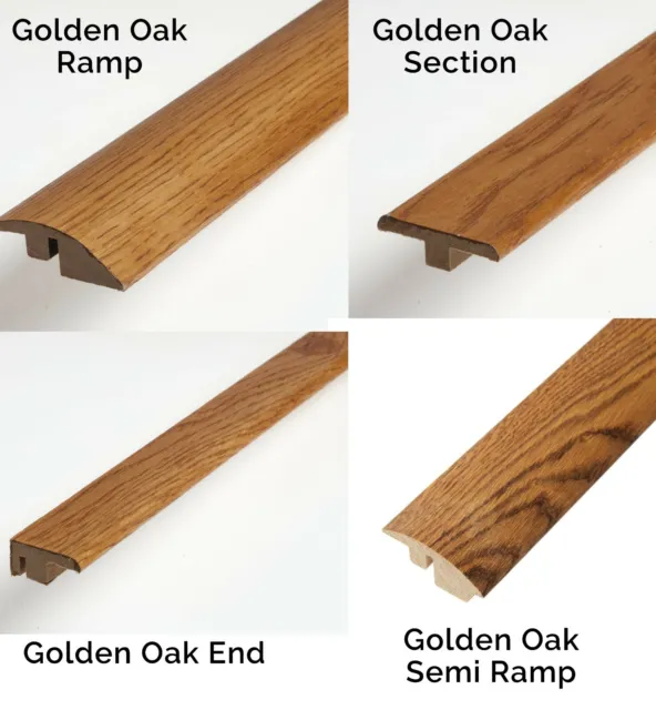Solid Oak Threshold Door Bar Trims Strip for Wood Floors Ramp T Bars Ends & More