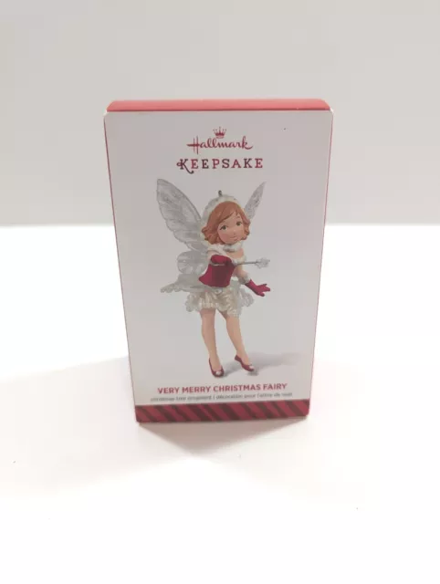 Hallmark Keepsake Very Merry Christmas Fairy Ornament 2014 Limited Edition NIB