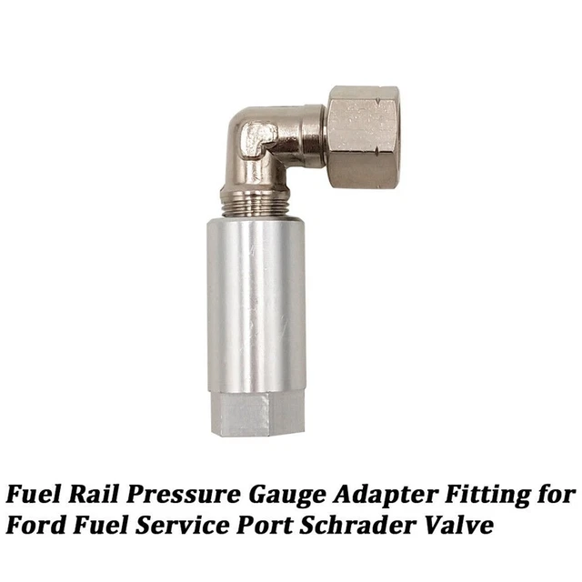 Optimize Viewing Angles with Fuel Rail Gauge Adapter Kit for Ford Service Port
