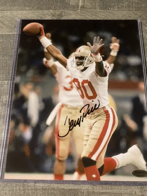 Jerry Rice signed 8x10 Photo  49Niners with COA HOF