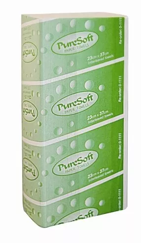 Presale Abc Puresoft 0-1111N Hand Towel Interleaved - White Carton(24Packs)