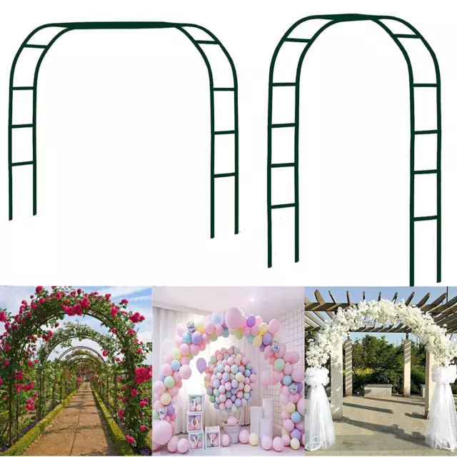 Heavy Duty Metal Garden Arch Pergola Pavilion Outdoor Home Climbing Plant Arbour