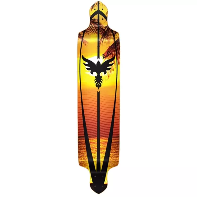 Yocaher Drop Down  Longboard Deck - Sunset  (DECK ONLY)