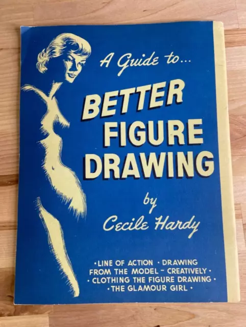 1950 Guide to Better Female Figure Drawing Book by Cecil Hardy Glamour PinUp
