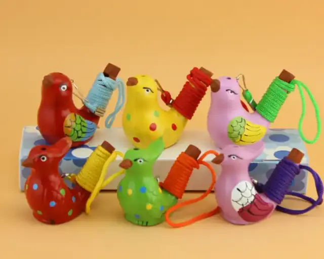 Peruvian Bird Water Whistle Various Colours Perfect Stocking Fillers