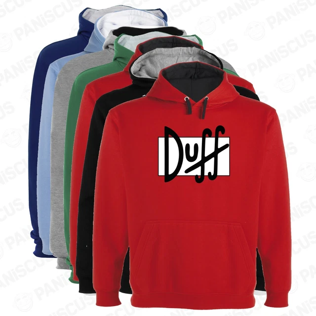 Sudadera Capucha Bicolor Duff Duffman Cerveza varias tallas y colores