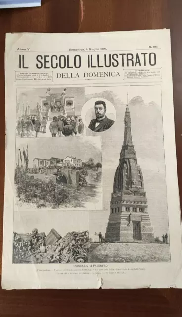 Il Secolo Illustrato Della Domenica Anno V 1893 N.193 Milano-Palestro