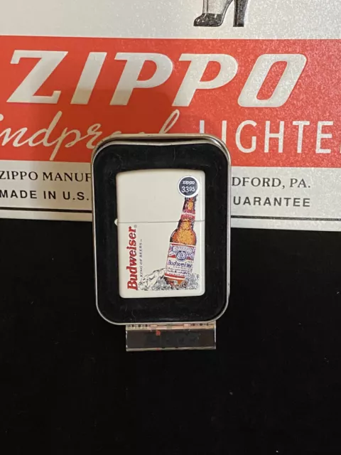 Rare Retired Budweiser bottle￼ Zippo Mint IN Case Selling Huge Collection￼