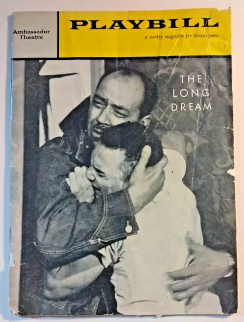 Richard Wright's "The Long Dream" - 1960 Playbill - Ambassador Theatre