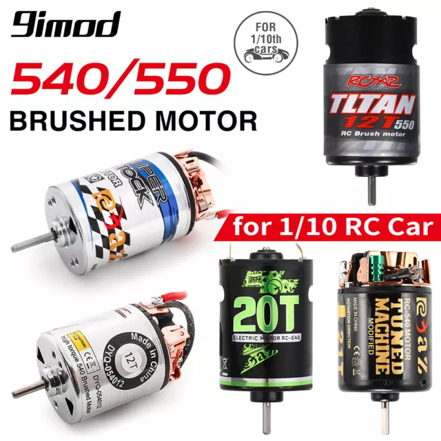 540 550 Brushed Motor for 1/10 RC Car Axial SCX10  TRX4 TRX6 HSP HPI Wltoys