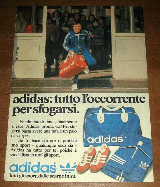 PUBBLICITA ADIDAS Vintage advertising werbung