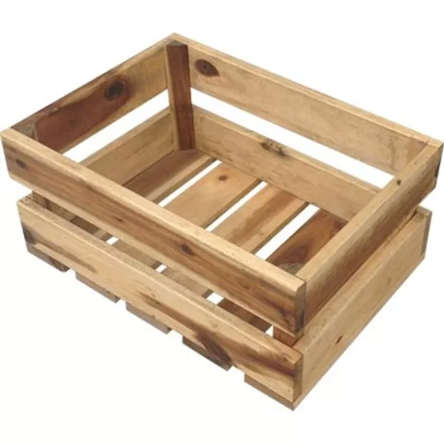 Avera Products AWP413205 20.5" Rectangle Crate Planter, Wood